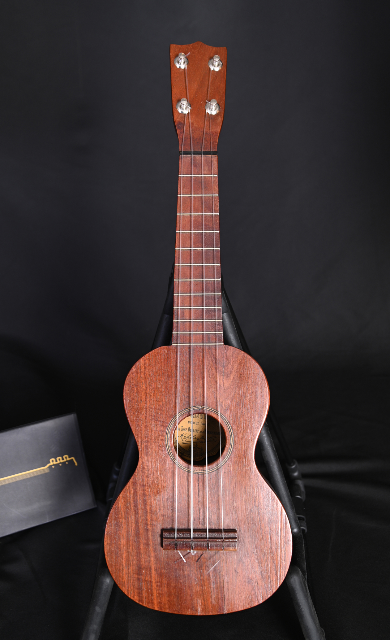 Kaholas and Co Ukulele O'Hawaii Koa Wood Soprano Ukulele Vintage