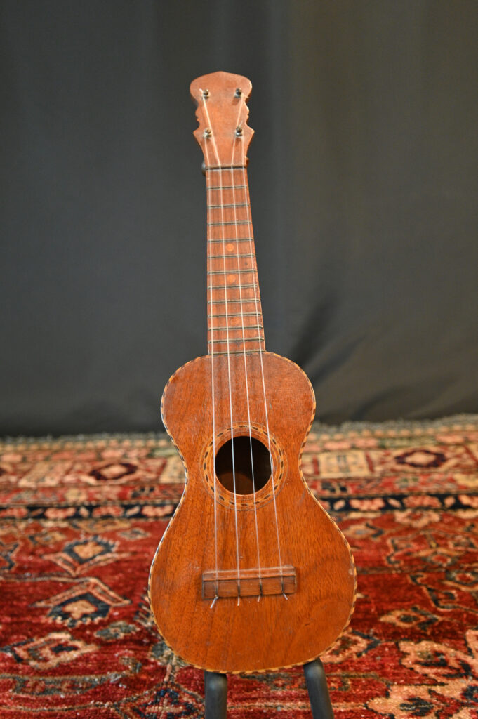 1920s Vintage Hawaiian Style Koa Wood Soprano Ukulele Possibly Harmony
