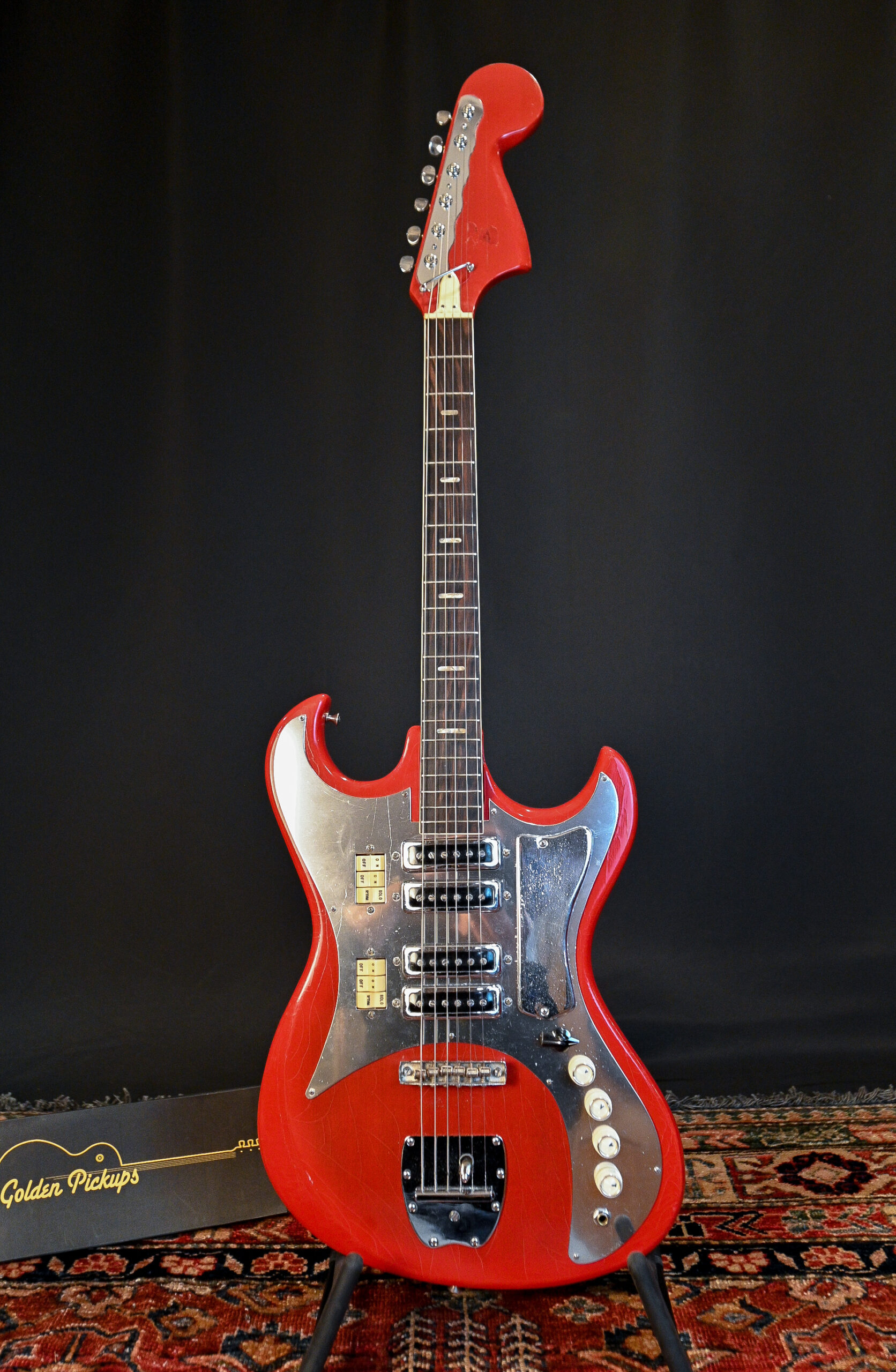 1964 Kawai SD4W Hound Dog 4 Pickup Red Electric Guitar Made in
