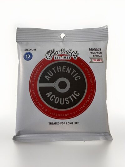 Martin MA550T Lifespan Treated Acoustic Guitar Strings Phosphor Bronze Medium