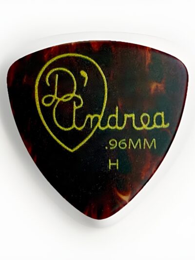 5-Pack D'Andrea Shell Celluloid Rounded Triangle Heavy Guitar Picks .96 H