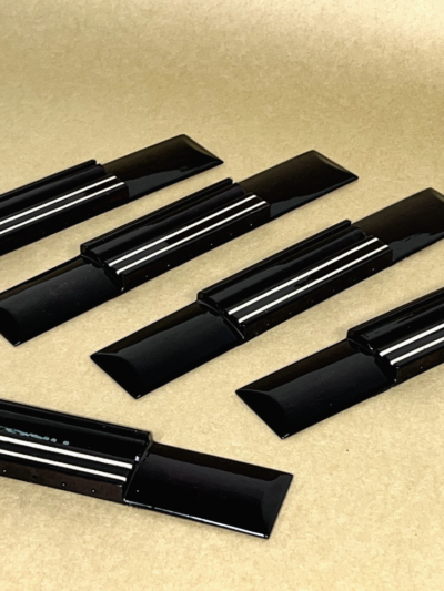 5 Lacquered Wood Bridges Replacement for 6 String Acoustic / Classical Guitar