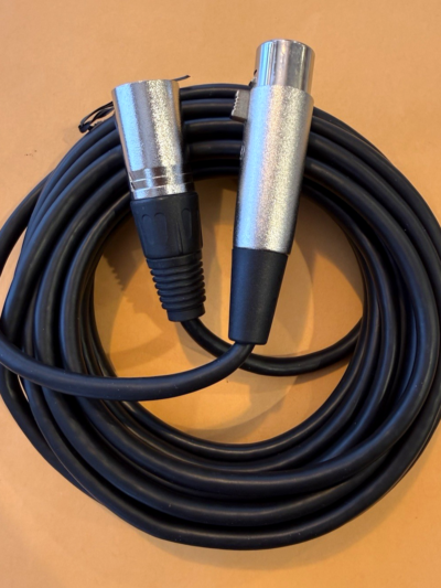 20' ft  XLR Male XLR-M to XLR Female XLR-F 3-pin Shielded Audio Balanced Cable